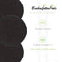 Reusable Makeup Remover Pads Black Washable - 10 Pack Organic Cotton Rounds for Facial Cleansing