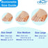 Chiroplax Tailor's Bunion Corrector Pads, Bunionette Pain Relief Separator Cushion for Pinky Toe (4 Pads, Large)