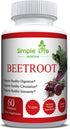 Organic Beet Root Powder Capsules - Nitric Oxide Booster for Men & Women - Organic Non-GMO Gluten Free Vegan Beets -