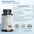 Lactobacillus Salivarius Oral Probiotics - for mouth bad breath, Dental probiotics for Teeth and Gums, Throat, Ear, Nose - 45 Chewable Mint tablets