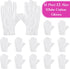 Paxcoo 12 Pairs XL White Cotton Gloves - Dry Hand Moisturizing Cosmetic Eczema Hand Spa and Jewelry Inspection