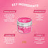 100% Natural Tinted Lip Butter Sleeping Lip Mask, Clean Petroleum Free Lip Moisturizer for Dry Lips (Light Pink)