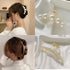 Mehayi 4 PCS Large Pearl Hair Claw Clips, Fashion Hair Accessories for Women Girls, Styling Tools for Party Wedding