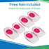 ViveSole Heel Cups for Heel Pain Relief - 3 Pairs Gel Cushion Inserts for Heel Spur, Achilles Tendonitis, Plantar