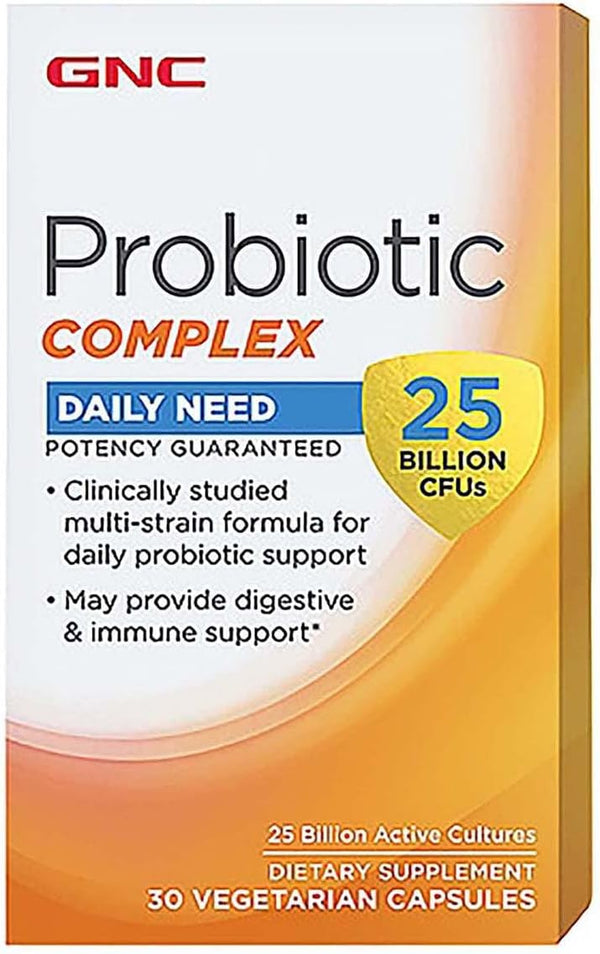 GNC Probiotic Complex, 30 Capsules, 25 Billion CFUs
