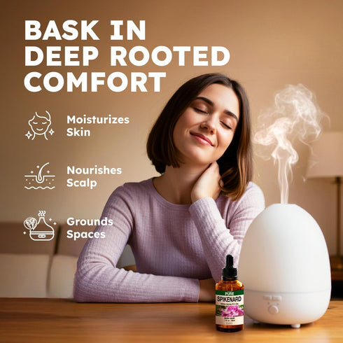 Set Set 2X 4 Oz Spikenard Essential Oil for Diffuse & Orange Essential Oil for Diffuser - Aromatherapy Grade Essential