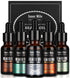 ISNER MILE 5 Pack Beard Oil Set - Leave in Conditioner Cedarwood, Sandalwood, Sage, Sweet Orange for Men