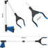Reacher Grabber Tool, 32" Foldable Grabber Reacher, Rotating Jaw Mobility Aid, Trash Picker Upper Grabber for Elderly