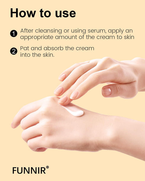 Snail Mucin 92% Repair Cream, 100g Face Moisturizer for All Skin Types, Youthful and Radiant Skincare