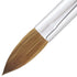 PANA Pure Kolinsky Hair Acrylic Nail Brush, Oval Crimped Shape with Mahogany Wood Handle (Size 6) for Nail Application