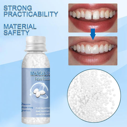 Tooth Repair Kit, Teeth Replacement Kit for Temporary Restoration of Missing & Broken Teeth Replacement Dentures