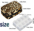 Skonsati 7 Leopard Cheetah Weekly Pill Organizer Pill Caes Bag Day Medicine Container Case with Removable Pill Box