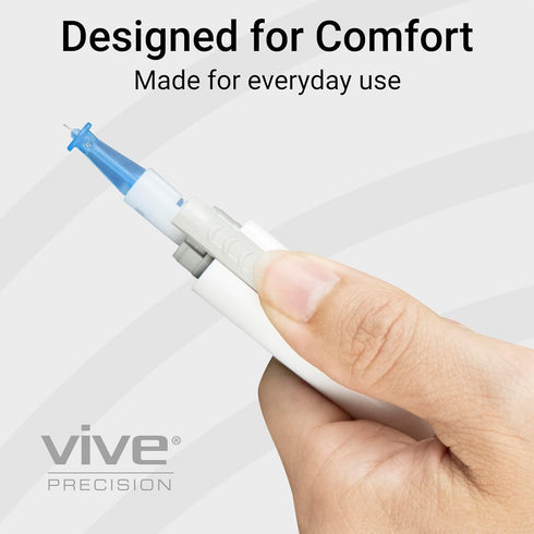 Vive Easy-Twist Lancets, 300 Count 30 Gauge Disposable Finger Pricker Needle Pen for Diabetes Testing