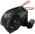 6 Gallon Kitchen Drawstring Trash Bags, Black Plastic Garbage Bags, 2 Rolls, 104 Count for Wastebasket Bin Liners