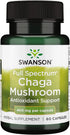 Swanson Full Spectrum Chaga Mushroom Antioxidant Immune Support - 60 Capsules, 400 Milligrams