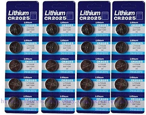 Generic Cr2025 Br2025 2025 3V Lithium Batteries 20 Pcs 4 Cards FBA