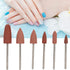 Nail Drill Bits Set - 6pcs Nail Polishing Grinding Machine Tools for Acrylic Gel Nails, Manicure Accessories