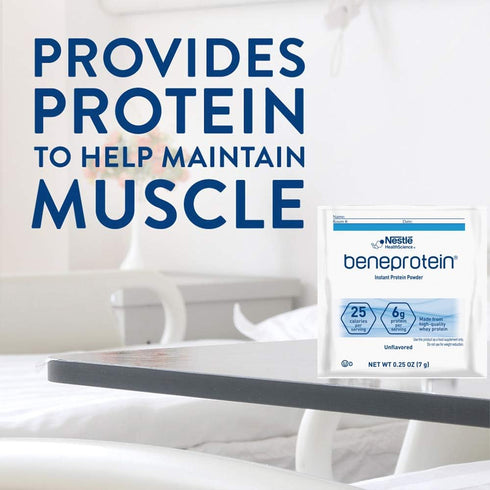 Beneprotein Instant Protein Powder Packets, Unflavored, 0.25 OZ, Pack of 12