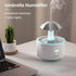LUCOJET 300ML 7 Essential Oil Diffuser, Umbrella Aromatherapy Diffuser, Ultrasonic Cool Mist Humidifier with Colors
