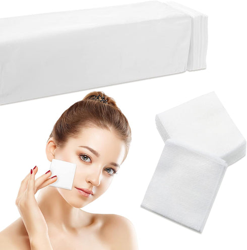 Maxcheck 300 Pcs 2x2 Disposable Esthetic Wipes, 4 Ply 4x4 Unfolded Facial Squares for Spa Facial Makeup