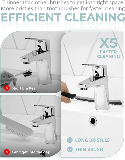 S1110SE SXhyf Cleaning Brush - Hard Bristle Crevice Cleaning Brush, Multifunctional Gap Scrub Brush, Home Essentials