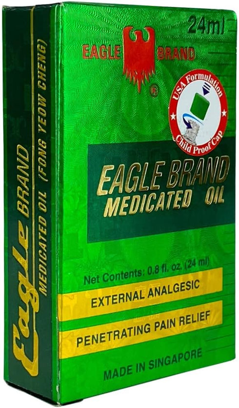 Eagle Brand Natural Medicated Oil, 3 Individual Bottles (0.8oz each)