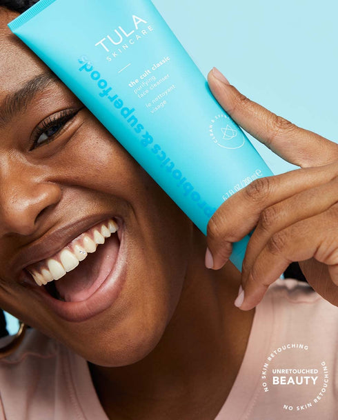 TULA Skin Care The Cult Classic Purifying Face Cleanser - Gentle Makeup Remover, Nourishing, 4.2 oz