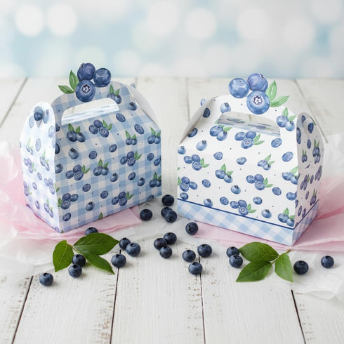 umoni 12PCS Blueberry Party Favor Treat Box Blueberry Baby Shower Decorations Blueberries Birthday Gift Box Berry