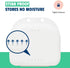 Odorless Retainer Case Pack of 2, Ventilated, Durable & Hygienic for Braces, Dentures & Aligners, 3.14 x 3.14 x 1.1