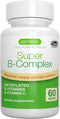 Super B-Complex – Methylated Sustained Release B Complex, 60 Small Tablets, Vegan, Lab Verified