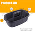Omirome 2-Pack Large Gray Cleaning Caddy for Cleaning Supplies with Handle - Portable Plastic Tote Organizer