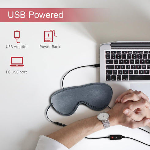 Neck Heating Pad, USB Wearable Heated Wrap for Pain Relief, Electric Thermal Hot Compress for Soreness