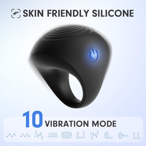 MANFLY Mini Massager, Waterproof Rechargeable Portable Body Massage Ball, Multifunctional Finger Massager, Black