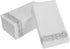 Foraineam 100-Pack Linen-Feel Disposable Hand Towels, Decorative Paper Guest Towels, Silver Floral Design