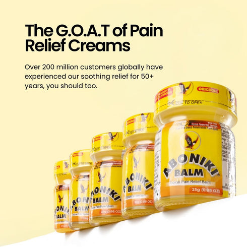 Aboniki Balm (4 Jars), Powerful Pain Relief for Muscles, Joints, and Whole Body, Deep Heat Comfort