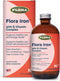 Flora Iron with B-Vitamin Complex - 7.7-oz. Glass Bottle Vegan Supplement for Healthy Iron Levels, Non-Constipating