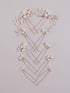 Pearls Bridal Hair Pins, Beads Bride Wedding Hair Pieces, U Shaped Headpiece for Women Girls (Gold)