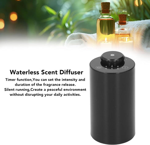 Zymothrix Waterless Scent Diffuser, Automatic Quiet Aromatherapy Diffuser with Timer, Cold Air Scent Machine