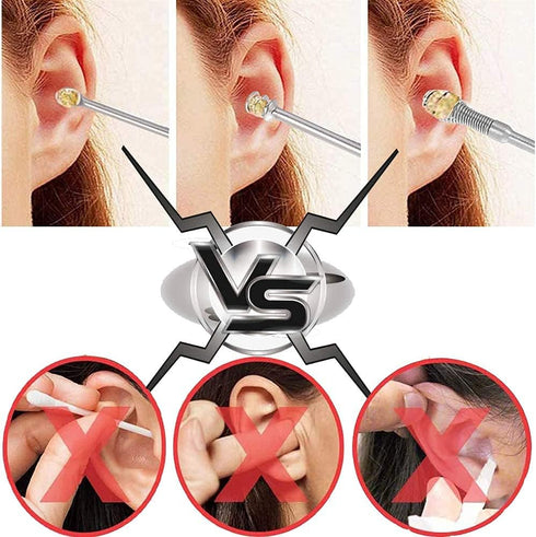 Ear Pick Ear Curette Earwax Removal Tool Kit - 8 Pcs Stainless Steel Hygiene Care Sets