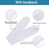 Whaline Spa Facial Headband, 4 Counts Terry Cloth Head Wrap for Bath, Makeup and Sport, White