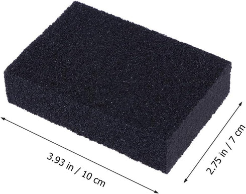 Sponge 5Pcs Carborundum Sponge, Non- Scratch Emery Brush Kitchen Scrubber Pot Cleaner for Home Restaurant Hotel (Black) Bowl Dish Washing Cleaning Brush Cleaning Brush by Kichvoe