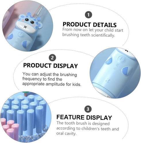 Set 4 Electric Toothbrush for Boys and Girls Pieces No Battery Boys and Girls Toothbrush Toddler Brush