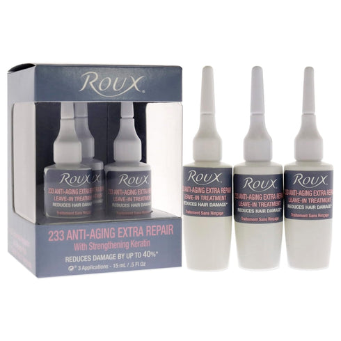 Roux 233 Anti-Aging Extra Repair - Leave In Treatment with Strengthening Keratin, 3 Applications