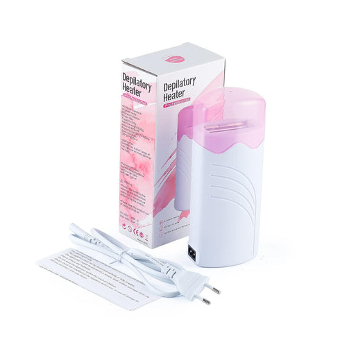 Roll On Wax Warmer for Hair Removal, Wax Roller Heater for Depilatory Wax Cartridge, Home Waxing Kit