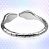 Romi Male Penis Ring Stainless Steel Cockrings Smooth Snake-Shaped Delay Glans Ring Testicles Stimulates Erection
