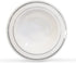 Silver Rimmed White Bowls, 5 Ounce, 50 Count, Hard Plastic, Disposable or Reusable Dessert, Salad, Cereal, Pasta Bowls