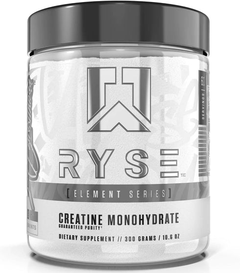 RYSE Up Supplements Element Series Creatine Monohydrate | Increase Lean Muscle Mass | Improve Strength & Power | Reduce
