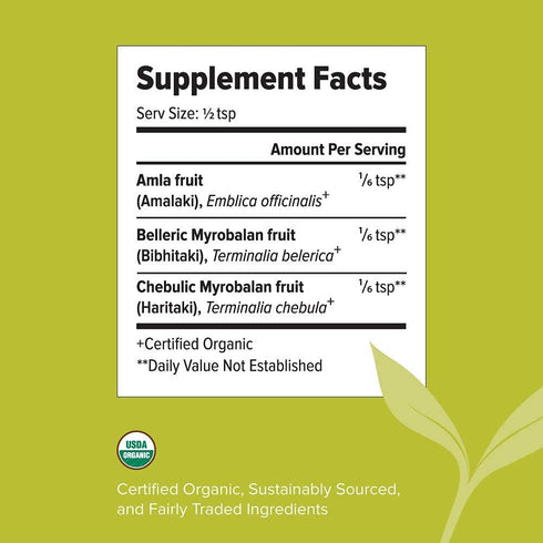 Banyan Botanicals Triphala Powder - Certified Organic