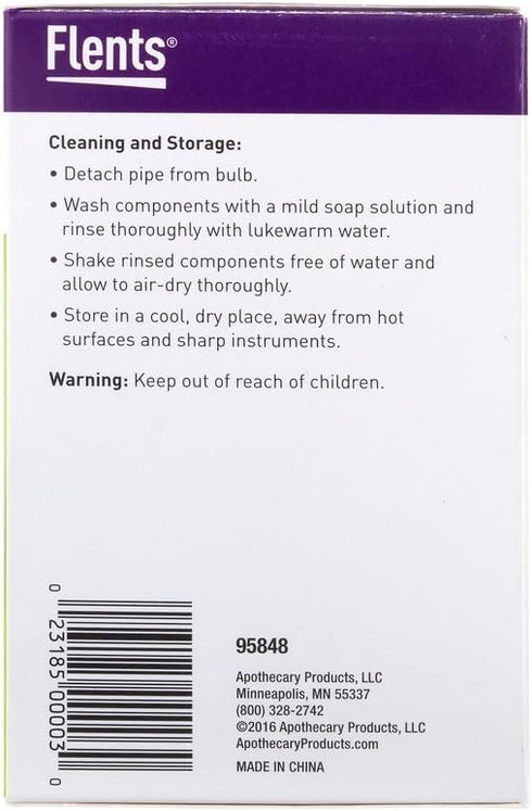 Flents Rectal Syringe, Reusable & Easy to Clean, Blue