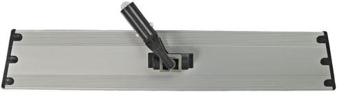 Flat Mop Plate Frame for Microfiber Pads, 18 Inches, Gray, Lightweight Aluminum with 360° Swivel